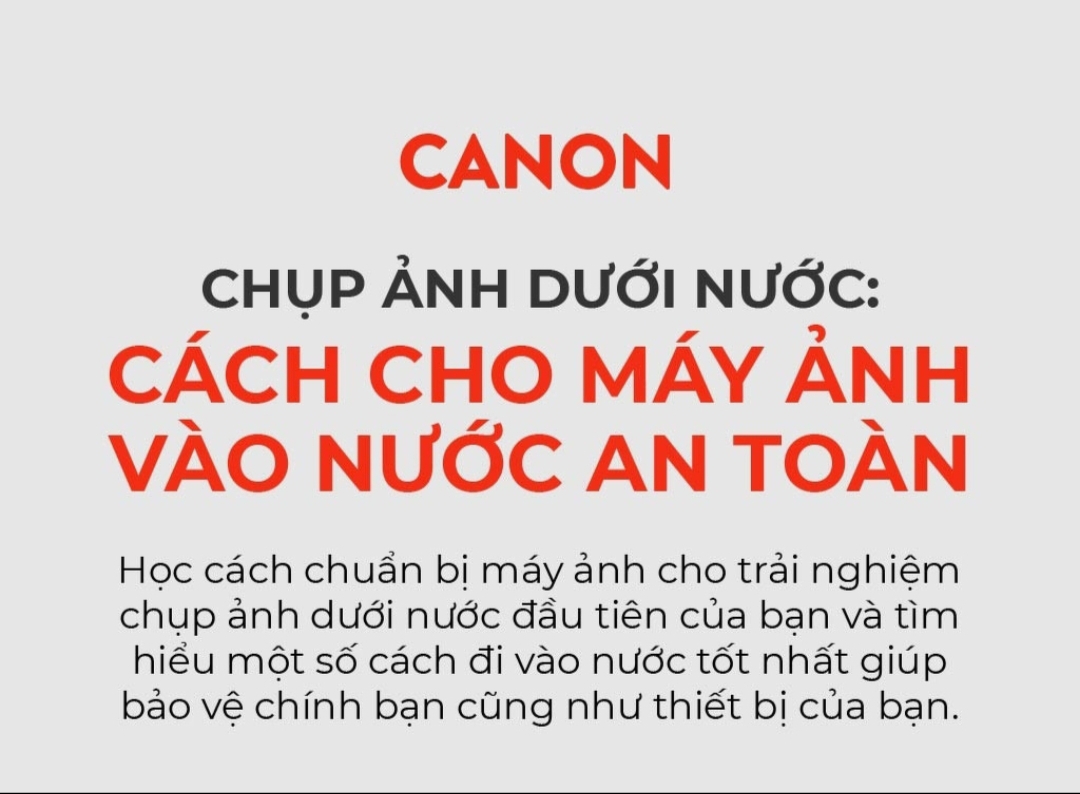 Cách thực hiện một bộ ảnh chụp dưới nước an toàn